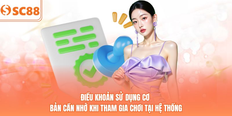 Điều khoản sử dụng cơ bản cần nhớ khi tham gia chơi tại hệ thống