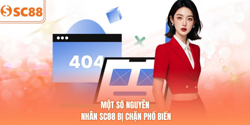 Một số nguyên nhân SC88 bị chặn phổ biến